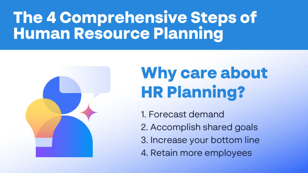 The 4 comprehensive steps of human resource planning