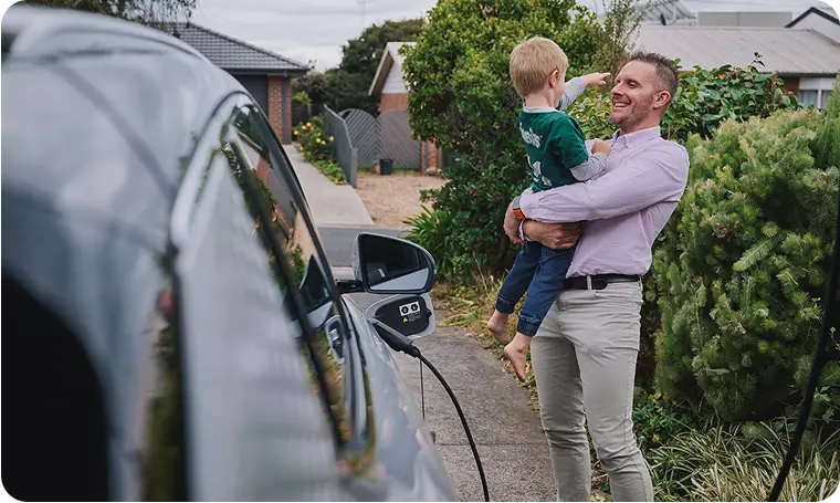 Man with child